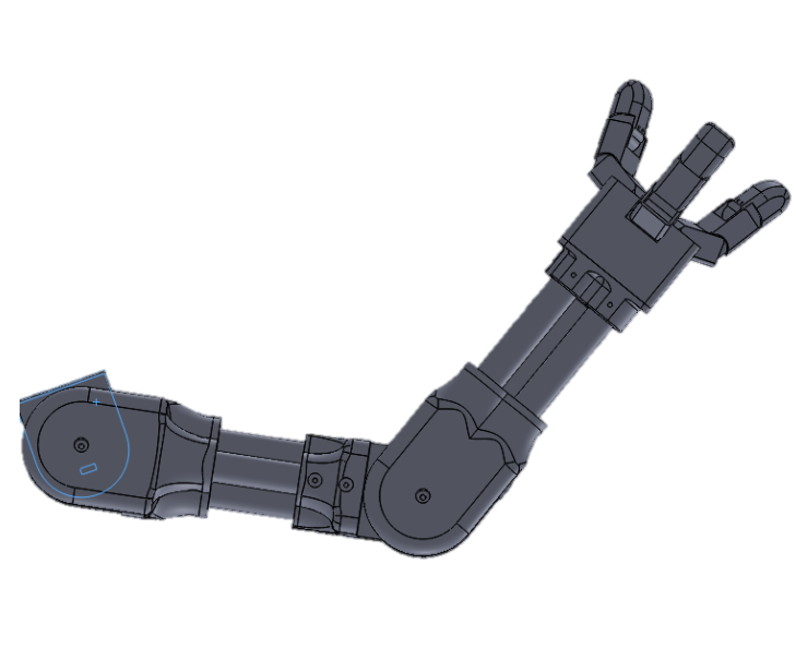 Modélisation 3D du bras robotisé